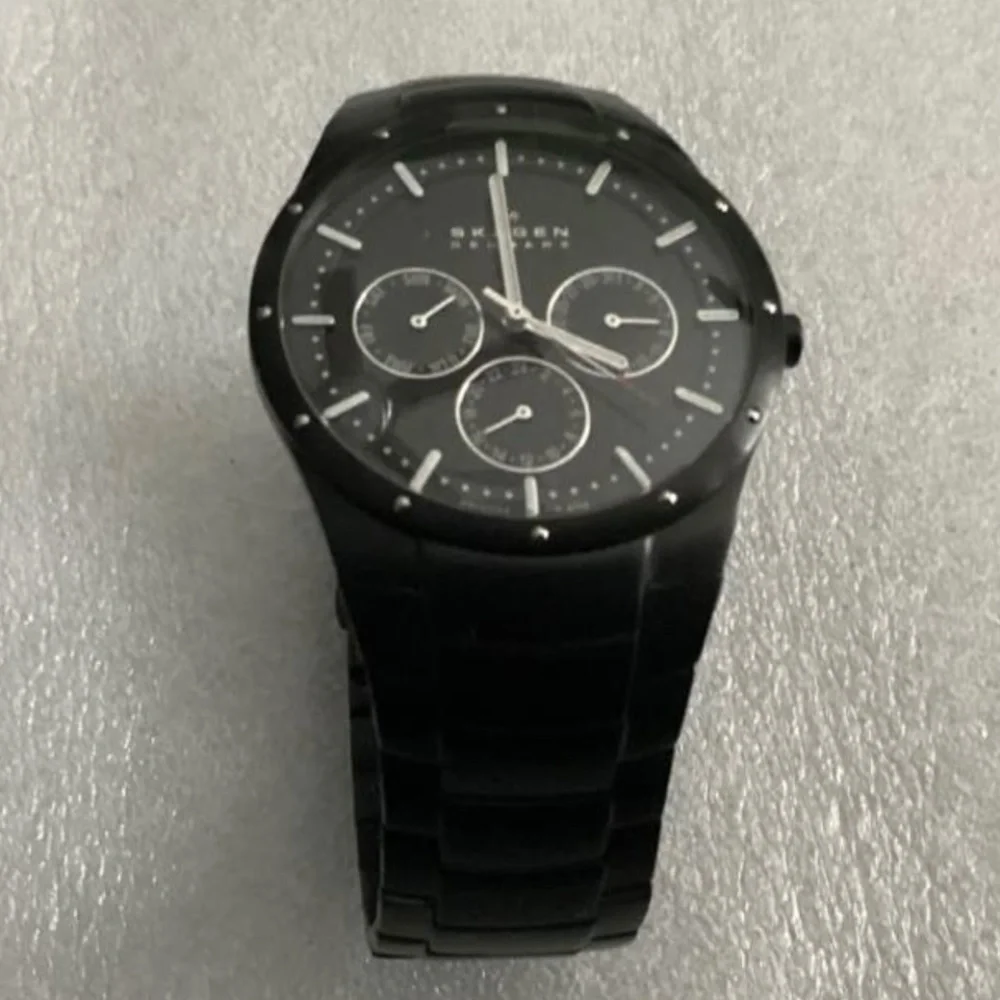Skagen Denmark Black Titanium Men’s Watch Model 596XLTMXB